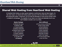 Tablet Screenshot of heartland-webhosting.com